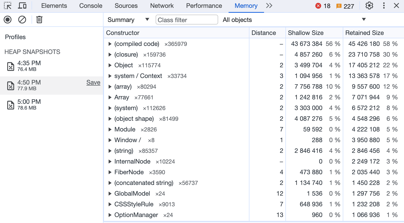Memory Usage
